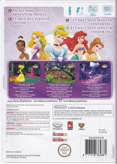 Disney Princess My Fairytale Adventure - Wii (B Grade) (Genbrug)